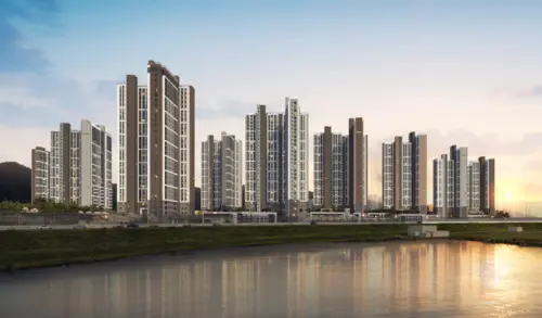 오산우미린 레이크시티 조감도